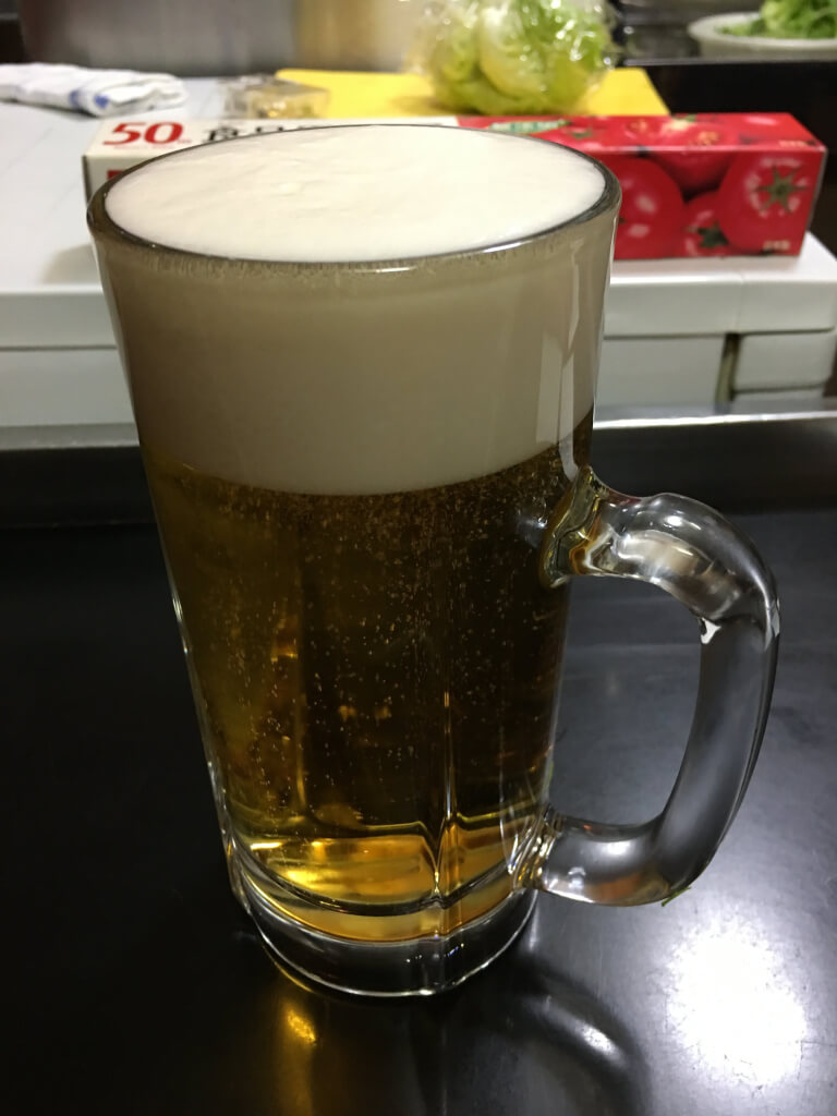 ビール大ジョッキ550円