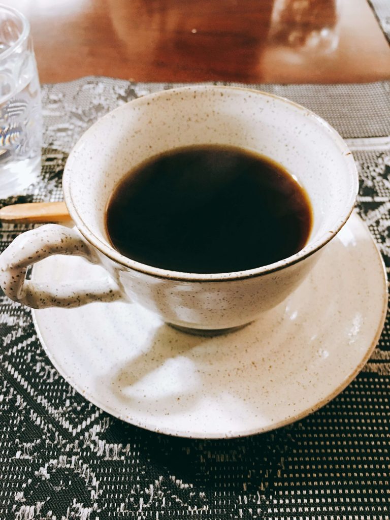 食前のコーヒー