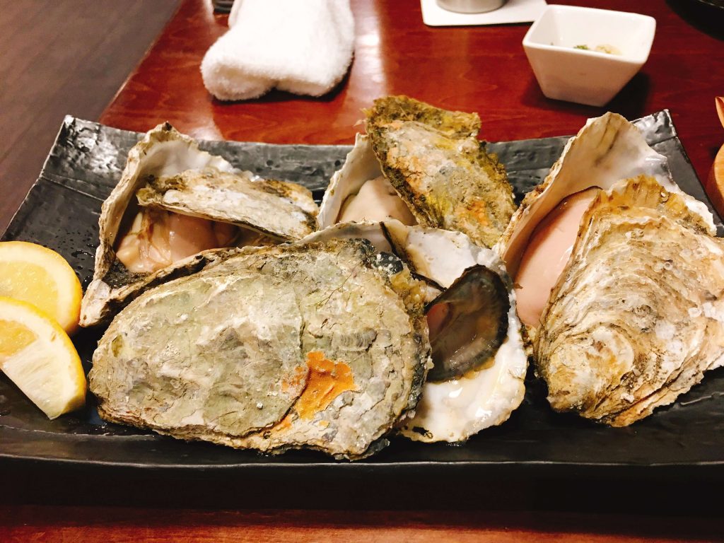 牡蠣１個１９０円
